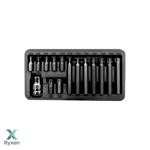 Zestaw końcówek 10mm, t20-t55, l=30/75mm, 15szt. proline Proline