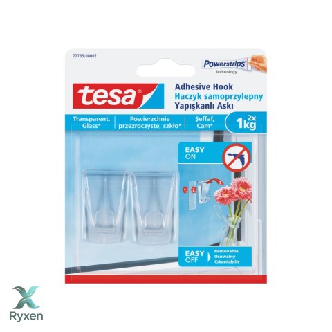 Haczyki dekoracyjne 2szt do 1kg (+4 pl.)(77735-00007-00) Tesa