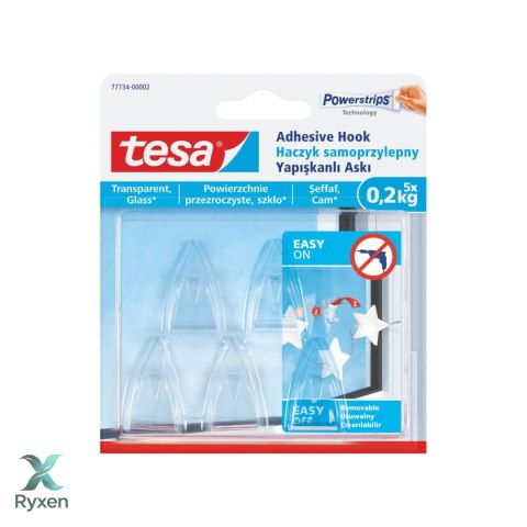 Haczyki dekoracyjne 5szt do 200g (+8pl.)(77734-00007-00) Tesa