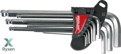 Klucze imbusowe z kulką kpl. szt.9 1.5-10mm cv proline Proline