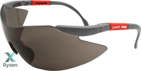 Okulary ochr., szare, regul., etui+zawiesz., ce, lahti Lahti Pro