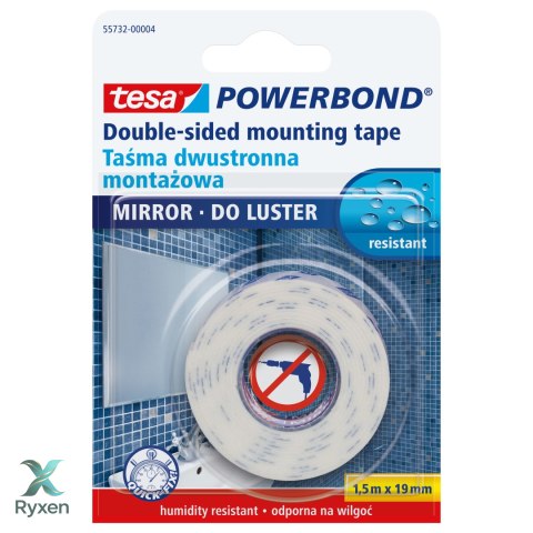 Taśma montaż.powerbond sz.19mm dł.1,5m do luster(h6695206) Tesa