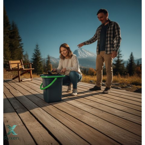Toaleta turystyczna GreenBlue GB320BG czarno-zielona GreenBlue