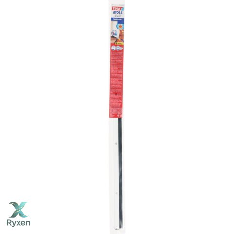 Uszczelka szczot.pod drzwi nierów.podł.comfort 1m:43mm,biała Tesa