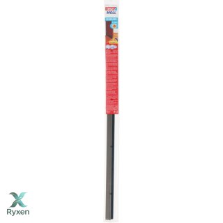 Uszczelka szczotkowa pod drzwi standard 1m:37mm, brązowa Tesa
