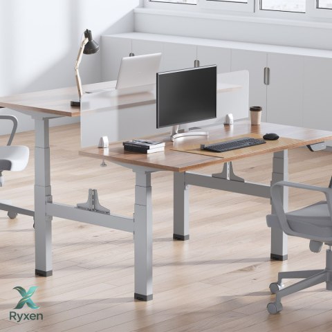 Biurko elektryczne podwójne regulacja wys. Ergo Office, max wys 128cm, max 125kg x2, bez blatu do pracy stojąco siedzącej (2 czę Ergo Office