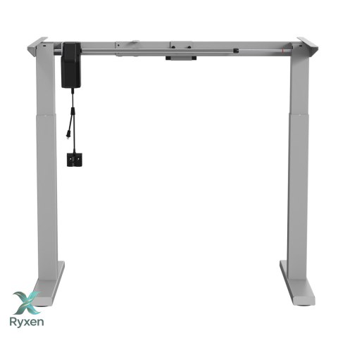 Biurko elektryczne regulacja wys. Ergo Office, max wys 123cm, max - 70 kg, bez blatu do pracy stojąco siedzącej, szare, ER-403G Ergo Office