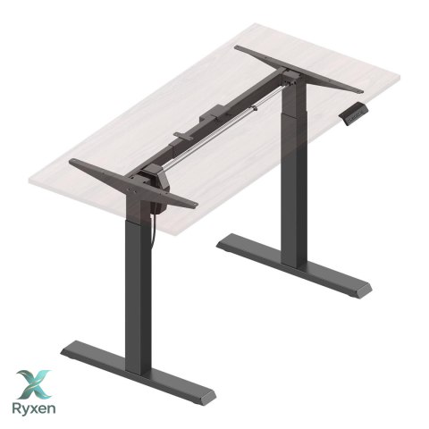Biurko elektryczne z regulacją wys Ergo Office, szare, max wys 123cm , 80 kg - bez blatu, do pracy stojąco siedzącej, ER-433 Ergo Office