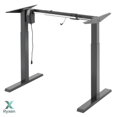 Biurko elektryczne z regulacją wys Ergo Office, szare, max wys 123cm , 80 kg - bez blatu, do pracy stojąco siedzącej, ER-433 Ergo Office