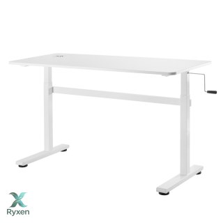 Biurko ręczna regulacja wys Ergo Office, max 40 kg, max wys 117cm, z blatem do pracy stojąco siedzącej, ER-401 W Ergo Office