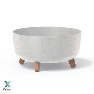 Doniczka Gracia Low Eco Wood DGRL400LW biały eco Prosperplast