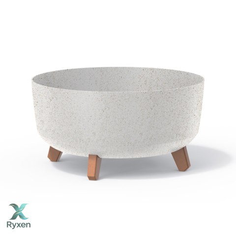 Doniczka Gracia Low Eco Wood DGRL400LW biały eco Prosperplast