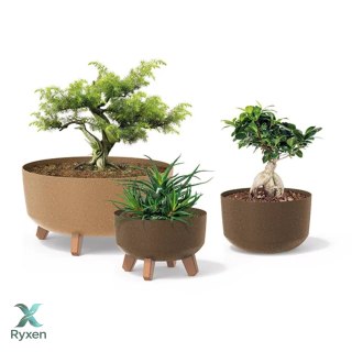 Doniczka Gracia Low Eco Wood DGRL400LW biały eco Prosperplast