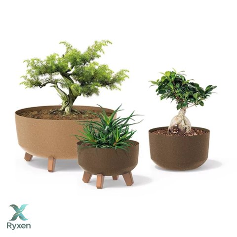 Doniczka Gracia Low Eco Wood DGRL400LW biały eco Prosperplast