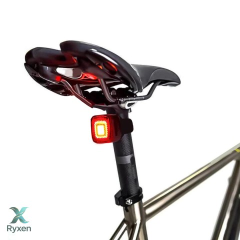 Lampka LED Maclean, Rowerowa tylna, Sensor zmierzchu, USB AUTO STOP COB, Max.125lm, Acu 450mAh, MCE355 Maclean