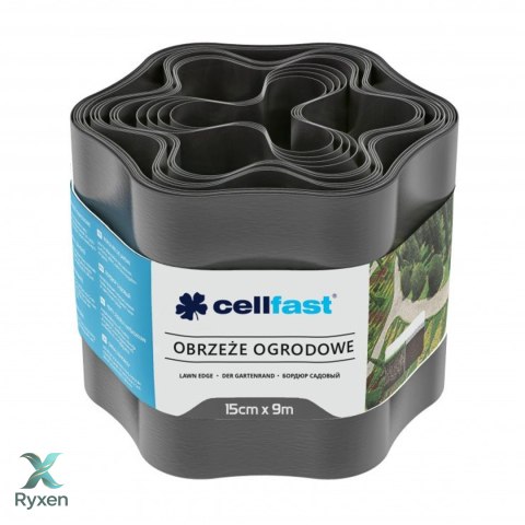 Obrzeże ogrodowe 15cm x 9m Cellfast grafitowe CELLFAST