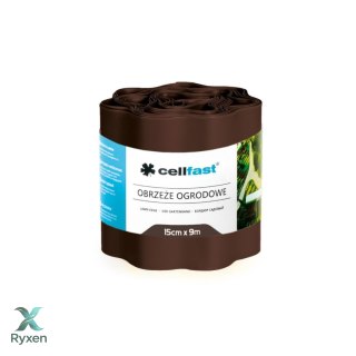 Obrzeże ogrodowe faliste 15cm x 9m Cellfast brązowe CELLFAST