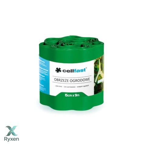 Obrzeże ogrodowe faliste 15cm x 9m Cellfast zielone CELLFAST