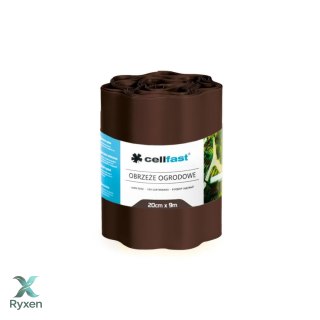 Obrzeże ogrodowe faliste 20cm x 9m Cellfast brązowe CELLFAST