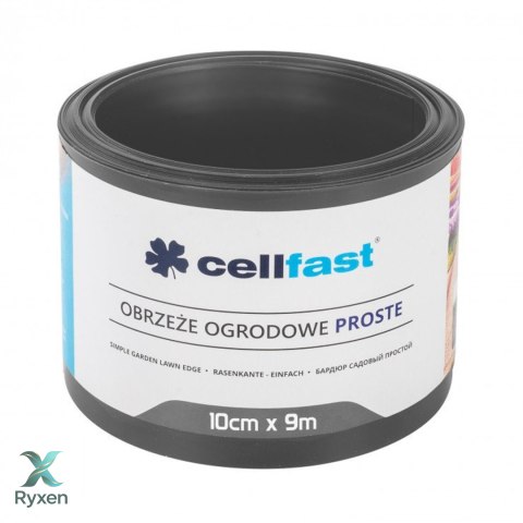 Obrzeże ogrodowe proste 10cm x 9m Cellfast grafitowe CELLFAST
