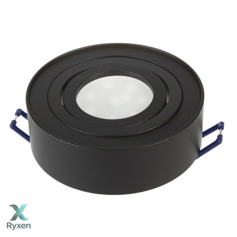 Oprawa podtynkowa, tuba LED Maclean, oczko, SPOT, dla źródeł światła MR16/GU10, kolor czarny, 94x32mm, okrągła, alu, MCE462 B Maclean