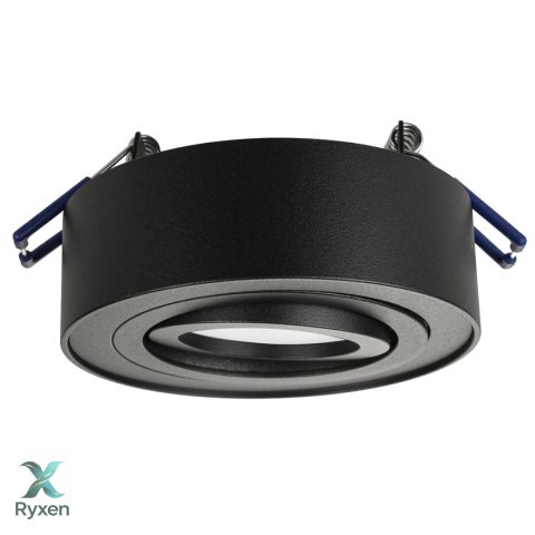 Oprawa podtynkowa, tuba LED Maclean, oczko, SPOT, dla źródeł światła MR16/GU10, kolor czarny, 94x32mm, okrągła, alu, MCE462 B Maclean