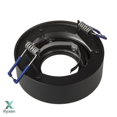 Oprawa podtynkowa, tuba LED Maclean, oczko, SPOT, dla źródeł światła MR16/GU10, kolor czarny, 94x32mm, okrągła, alu, MCE462 B Maclean