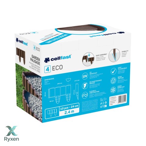 Palisada ogrodowa Cellfast Eco brązowa CELLFAST