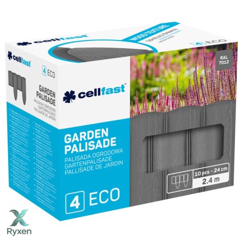 Palisada ogrodowa Cellfast Eco grafitowa CELLFAST