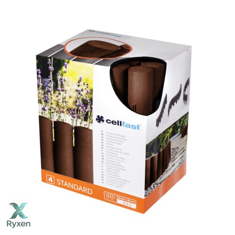 Palisada ogrodowa Cellfast Standard 4 brązowa CELLFAST