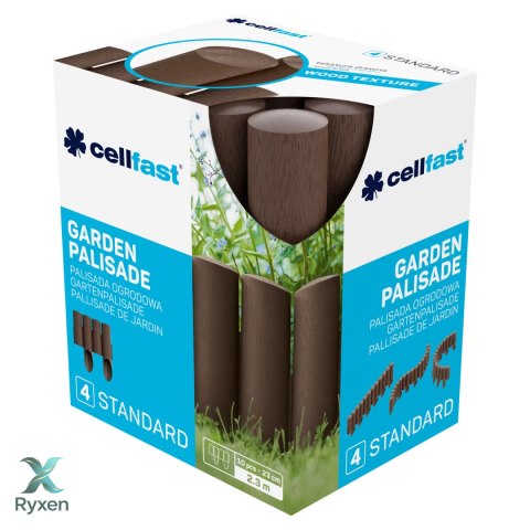 Palisada ogrodowa Cellfast Standard 4 brązowa CELLFAST