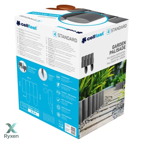 Palisada ogrodowa Cellfast Standard 4 ceglasta CELLFAST