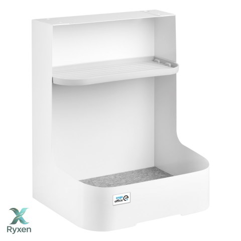 Pojemnik podbiurkowy / organizer z półką na akcesoria Ergo Office, biały, max. 5kg, ER-442 Ergo Office