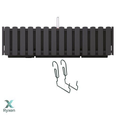 Skrzynka balkonowa z hakami Boardee Fencycase DDEF600W antracyt Prosperplast