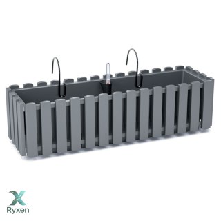 Skrzynka balkonowa z hakami Boardee Fencycase DDEF600W szara Prosperplast