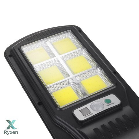 Solarna lampa uliczna LED z czujnikiem ruchu i pilotem Maclean IP54, 4W, 400lm, 6500K, Li-ion 1200 mAh, 3 tryby pracy MCE446 Maclean