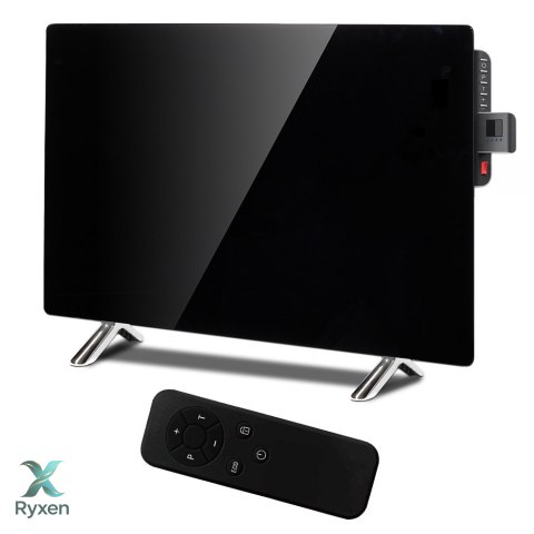 Szklany panel grzewczy Maclean, podczerwień 600W, timer, pilot, termostat, WiFi Tuya, kolor czarny, 55x100cm, MCE536 Maclean