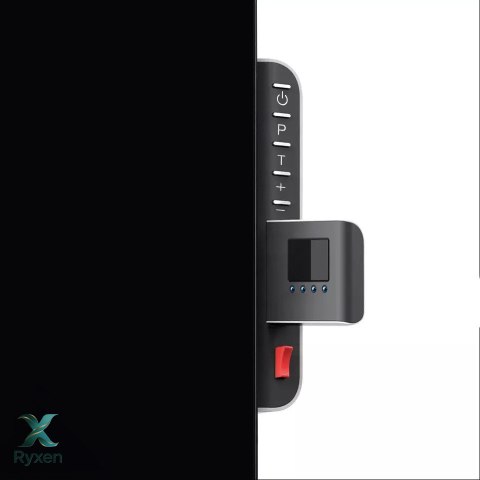 Szklany panel grzewczy Maclean, podczerwień 600W, timer, pilot, termostat, WiFi Tuya, kolor czarny, 55x100cm, MCE536 Maclean