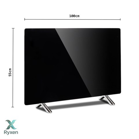 Szklany panel grzewczy Maclean, podczerwień 600W, timer, pilot, termostat, WiFi Tuya, kolor czarny, 55x100cm, MCE536 Maclean