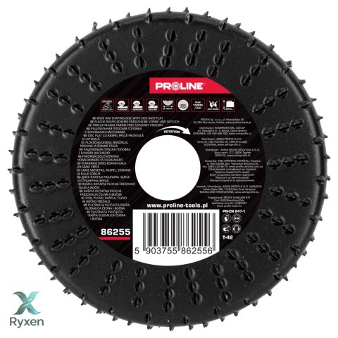 Tarcza płaska tarnik grube zęby frez czoł.bocz.120mm proline Proline