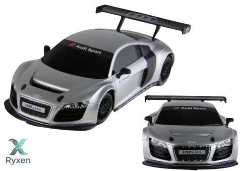 Auto R/C Zdalnie Sterowane Sportowe AUDI R8 LMS Srebrne 1:24 RASTAR