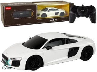 Auto Samochód Zdalnie Sterowany RC Audi R8 Rastar Pilot Białe 1:24 RASTAR