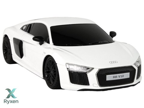 Auto Samochód Zdalnie Sterowany RC Audi R8 Rastar Pilot Białe 1:24 RASTAR
