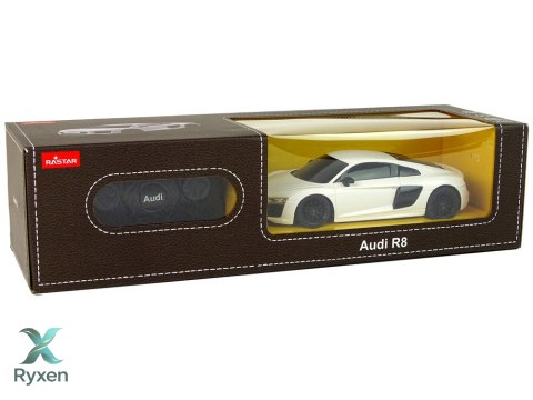 Auto Samochód Zdalnie Sterowany RC Audi R8 Rastar Pilot Białe 1:24 RASTAR