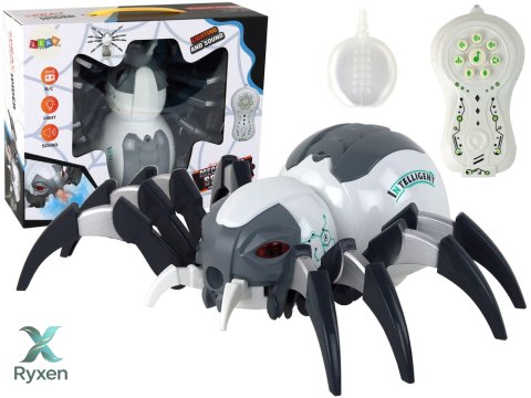 Duży Pająk Zdalnie Sterowany RC Na Baterie Biało-Szary LEAN TOYS