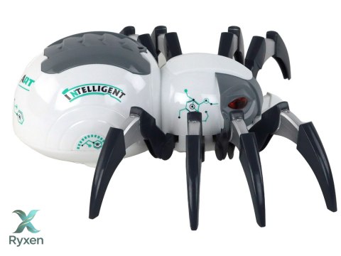 Duży Pająk Zdalnie Sterowany RC Na Baterie Biało-Szary LEAN TOYS