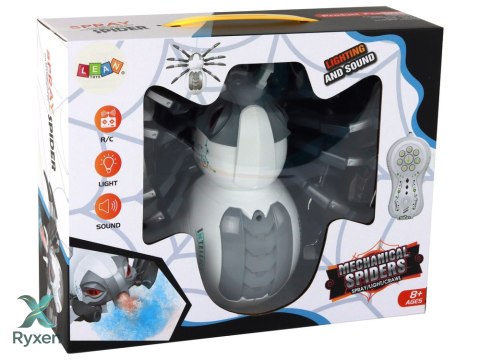 Duży Pająk Zdalnie Sterowany RC Na Baterie Biało-Szary LEAN TOYS