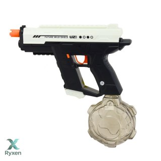 Elektryczny Pistolet Na Wodę Automatyczny 10m Czarno Biały 800ml LEAN TOYS