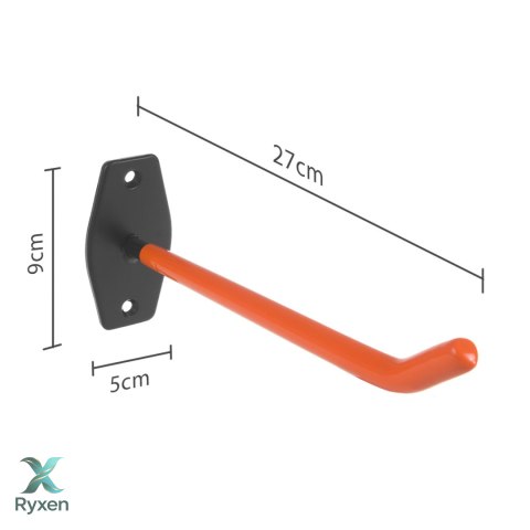 Komplet 4 uchwytów / wieszaków ściennych Maclean, na opony, koła, drabinę, rower, max. obciążenie 60kg/1 uchwyt, MC-437 Maclean