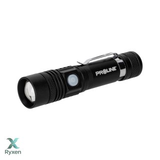 Latarka alu. usb-c, 260 lm, zoom, 3 tryby świecenia, proline Proline